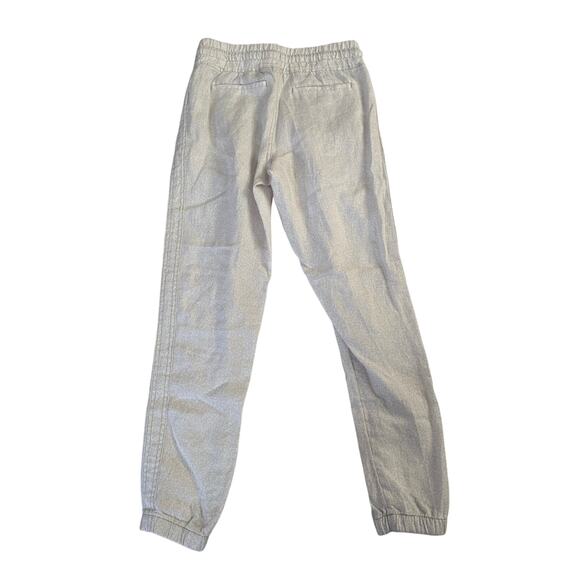 New Athleta Cabo Linen Jogger Women's 0 100% Linen Cheetah Abalone Grey MSRP$79 - Picture 2 of 7